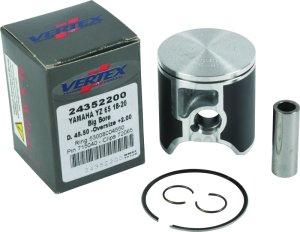 Yamaha YZ 65 Big Bore Piston Kit - Vertex Pistons - Cast +2mm - `18-`24